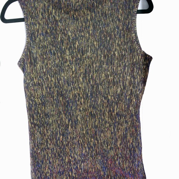 Purple and blue shiny threaded Top - Picture 4 of 4